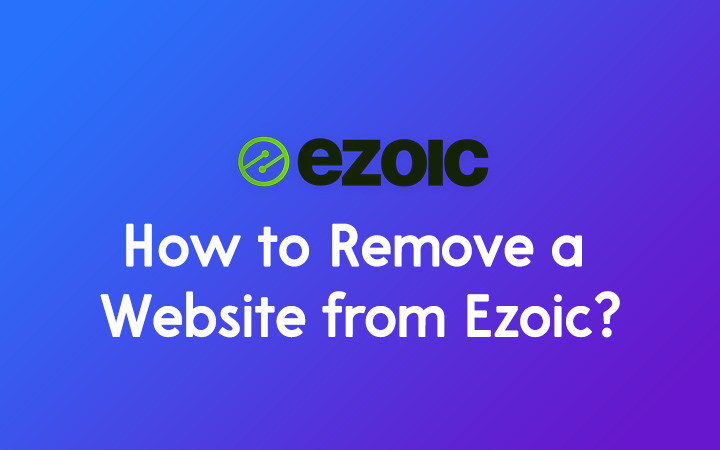 How to Remove a Website from Ezoic?